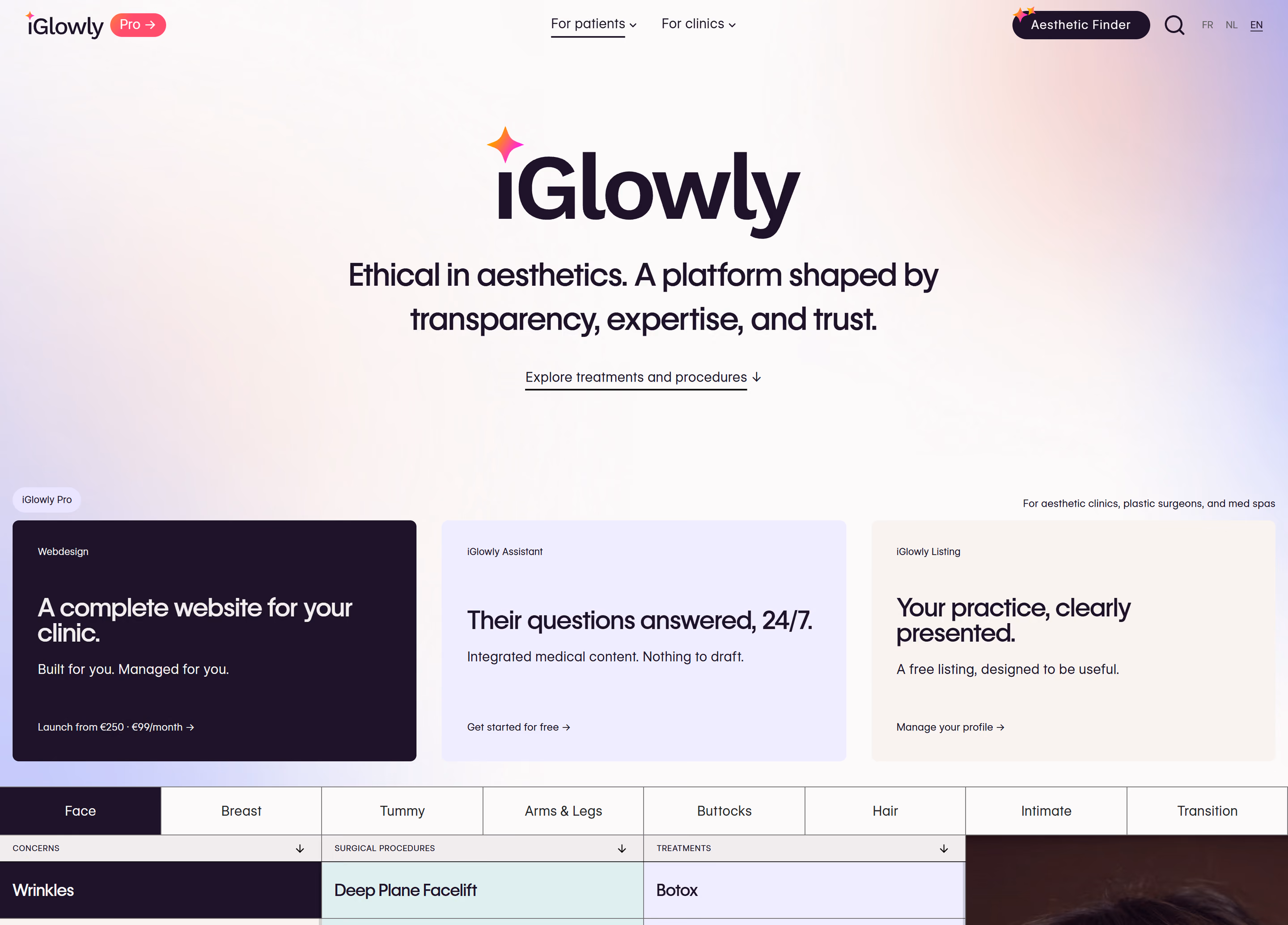 iGlowly home page